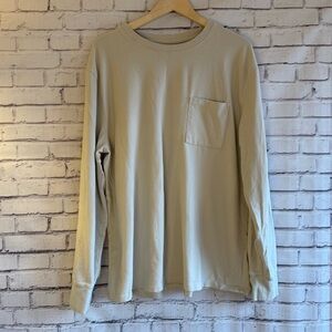 Goodfellow & Co Men's Beige Long Sleeve Tee‎
